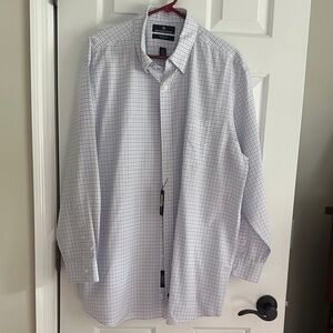 Men's White Checkered Shirt